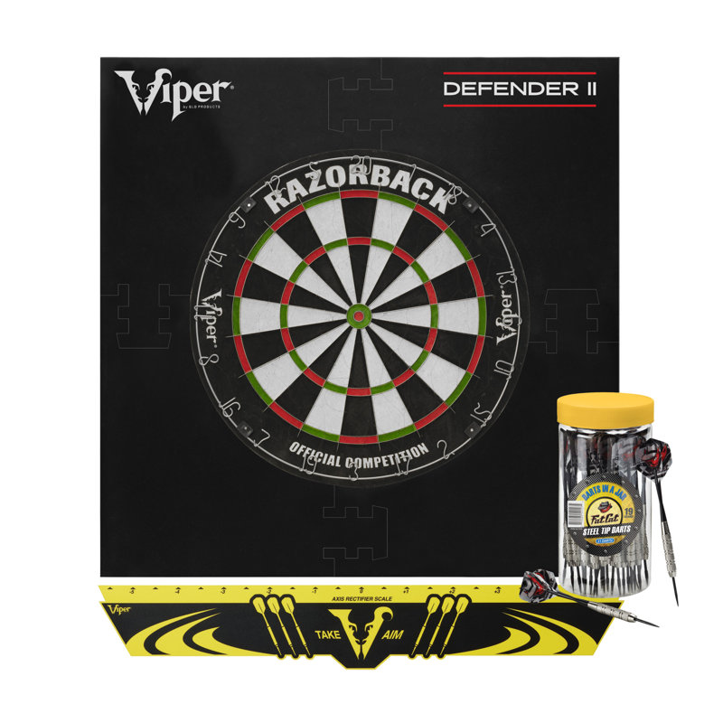 Jeu de fléchettes avec fléchettes razorback soies