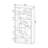 10-Shelf Rectangular Bookcase in White-117122572