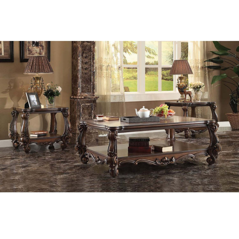Table basse Versailles, finition chêne cerise