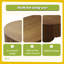 Table basse 47 po ovale avec rangement