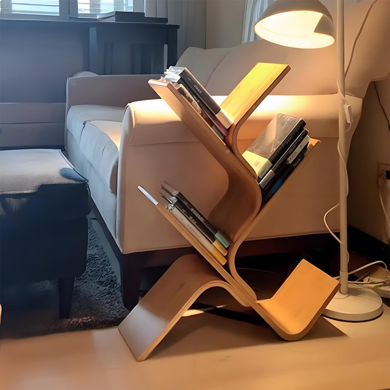 Tablette de rangement en forme d'arbre, organisateur autoportant à plusieurs niveaux, support de présentation de salon