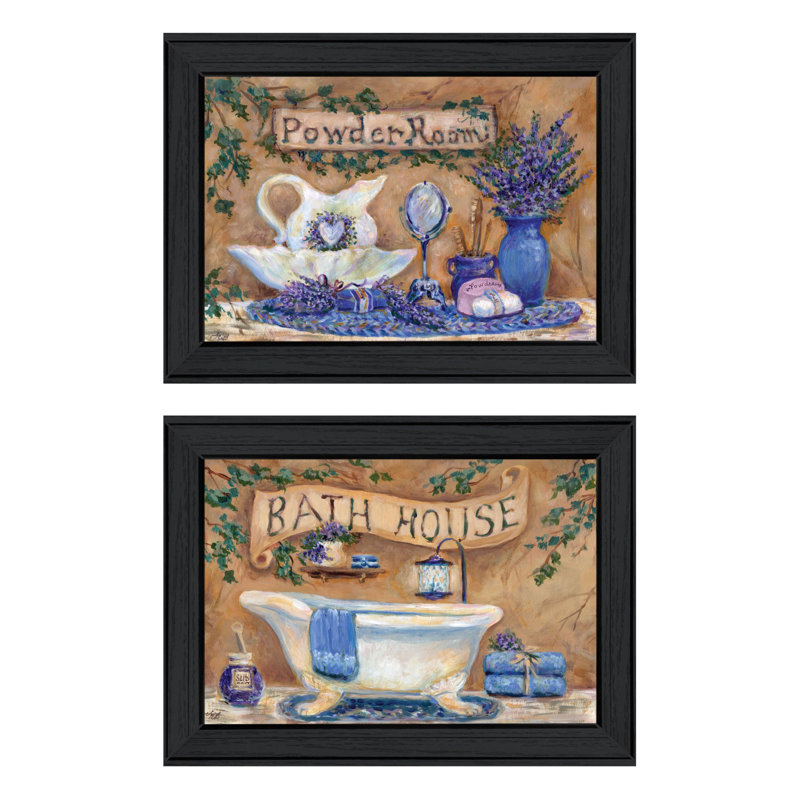 «Lavender Bath» par Ophelia & Co., art mural encadré pour la salle de bain, impression murale pour la maison