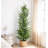 4' Artificial Real Touch Pine Tree in Black Plastic Pot, 1pc/set
