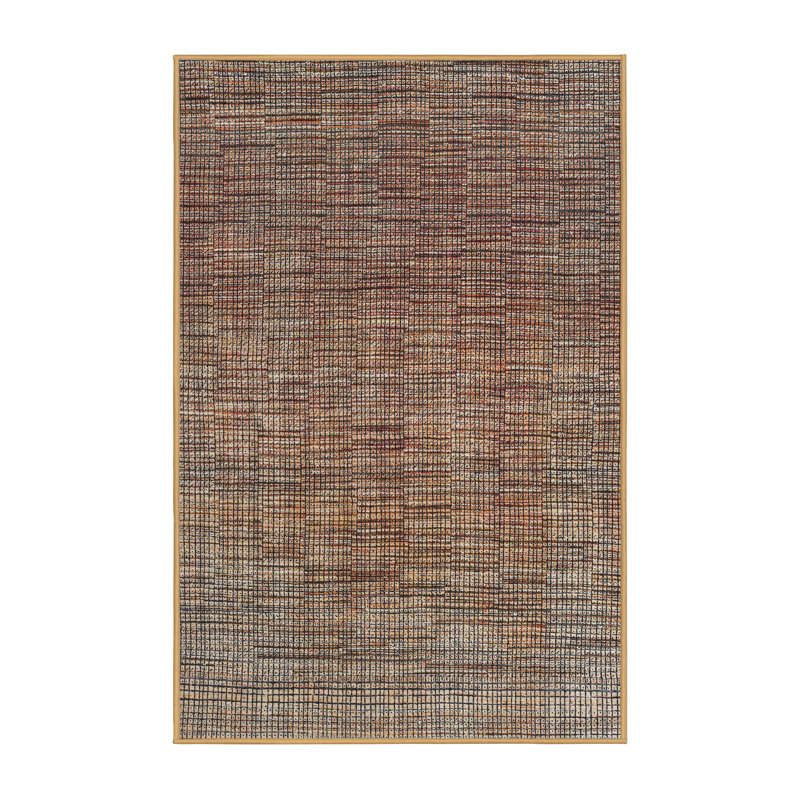 Abstract Indoor Rug, Rectangle 2' x 4'