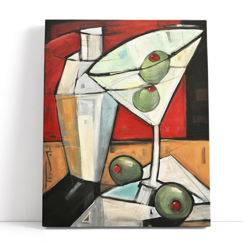 Shaken Not Stirred - reproduction d'art sur toile, H 30 po x l 24 po