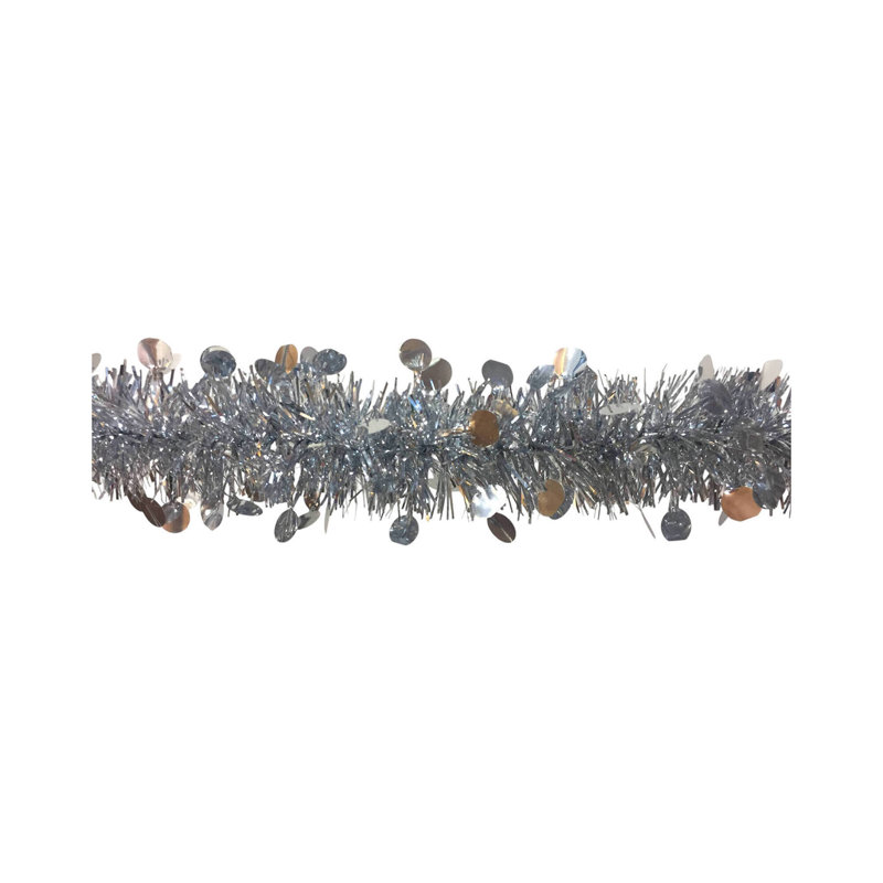 8cm Faux Garland, Silver