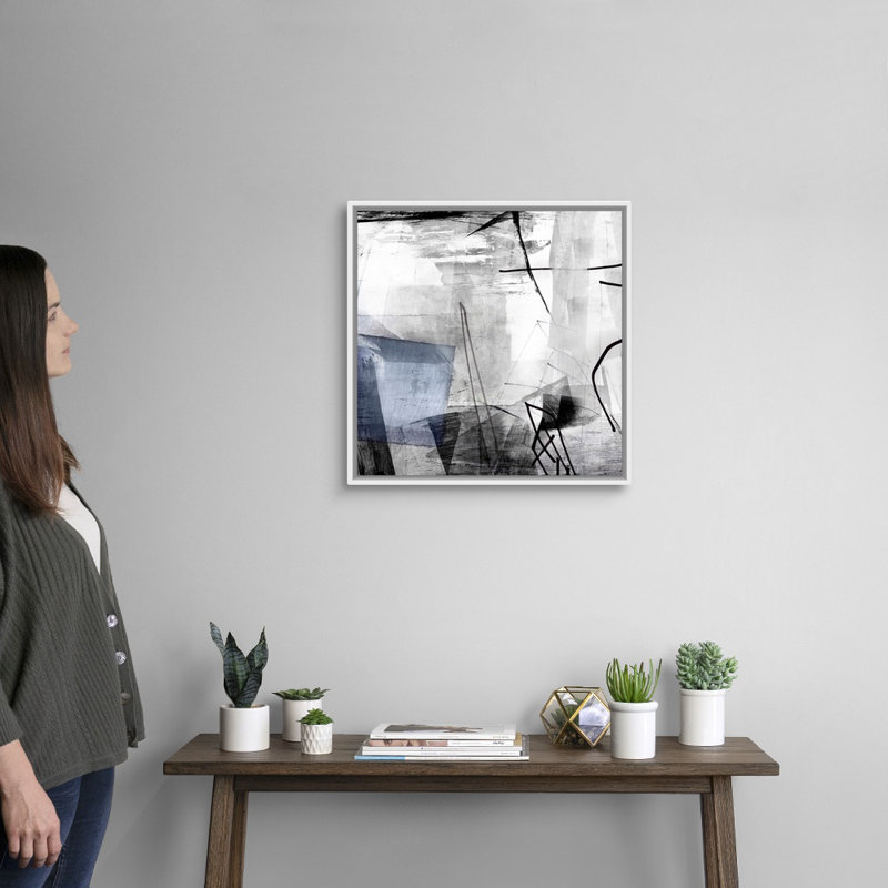 "Oh Wonder I" par PI studio-reproduction d’art sur toile, H 22 po x l 22 po x P 1,75 po, Toile encadrée flottée blanche