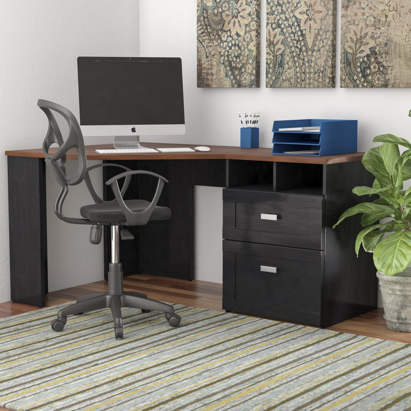 Bureau Katia, Cerisier Hansen / noir antique
