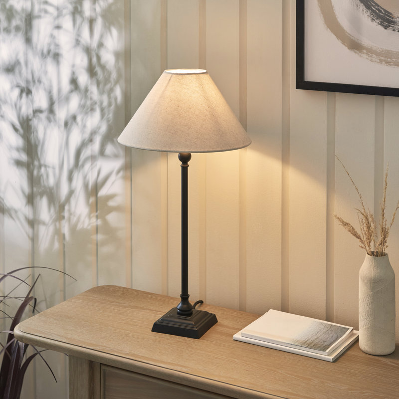 Metal Table Lamp, Black