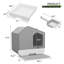 Donnaven Plastic Litter Box with Built-in Scoop-1014970256