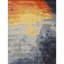 Tapis orange / gris / noir noué à la main de haute qualité-83445326