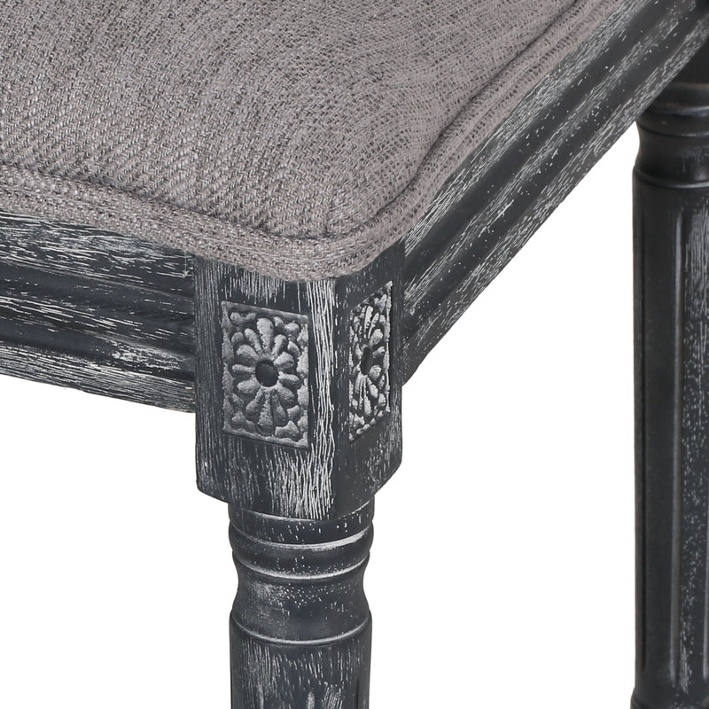 Clitherall Extendable Solid Wood Top Trestle Dining Set, Gray, Gray
