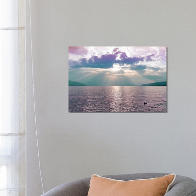 Kiss In The Lake by Beli - Wrapped Canvas Print