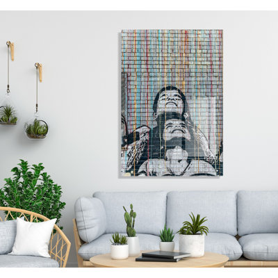 Banksy Decorative Tempered Glass Painting, 11.8 x 17.7 inches | 100% Tempered Glass, Thickness: 0.2 inches | Stunning Artwork for Home Decor, Unique Gift, Adds Modern Touch to Any Space