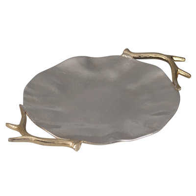 Decorative Leaf Tray – Sculpted Nature Inspired Bowl, Rustic Tabletop Accent for Coffee Table, Dining Table, Entryway and Seasonal Deco