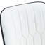 Ensemble de 4 chaises de salle à manger Modern - dossier en cuir de polyuréthane gris blanc avec pieds en métal Chaises confortables pour la cuisine, la chambre à coucher et le bureau-1066376991-1066376988