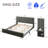 Velvet Upholstered Modern Platform Bed Set With Bedside Panel Nightstand, No Box Spring Needed-326599744-326599750-326398833