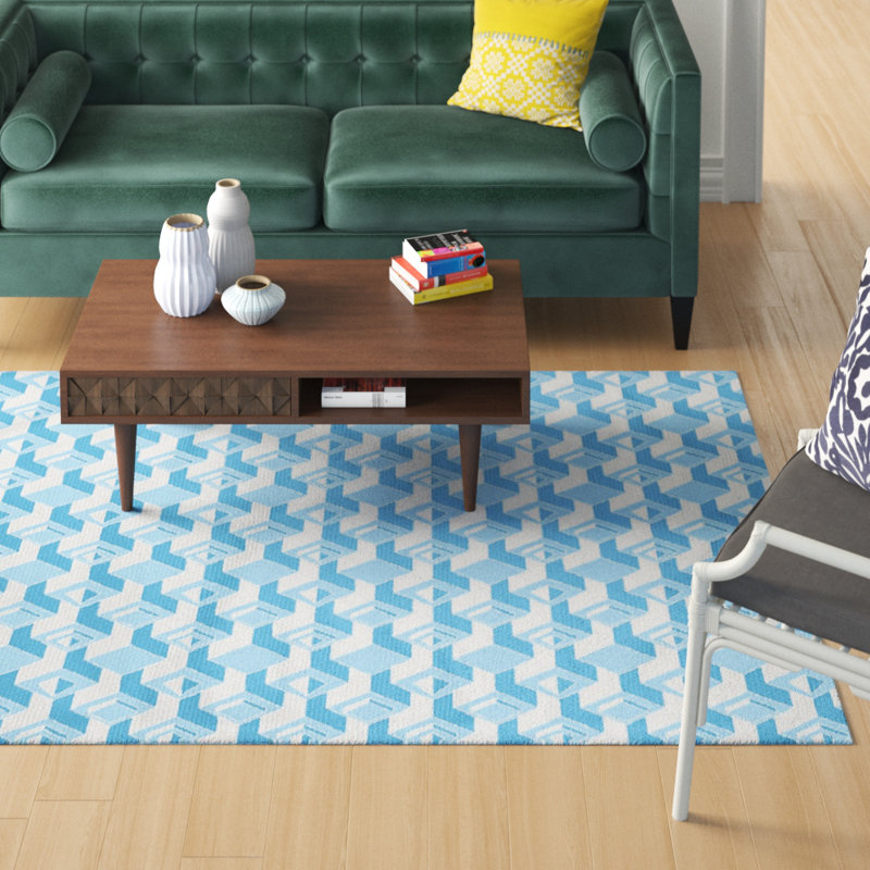 Jordao Geometric Indoor Rug, Rectangle 5' x 7'