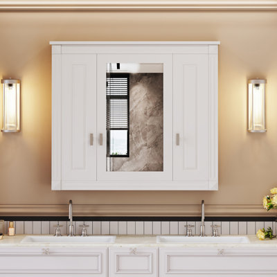 Armoire murale de salle de bain avec miroir