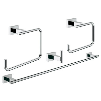 Essentials Cube 4 - Piece Bathroom Hardware Set