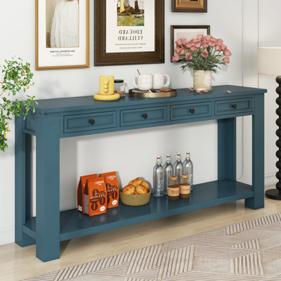 Console / canapé avec tiroirs de rangement et tablette inférieure pour le vestibule