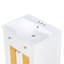 Meuble-lavabo simple 24 po avec lavabo blanc