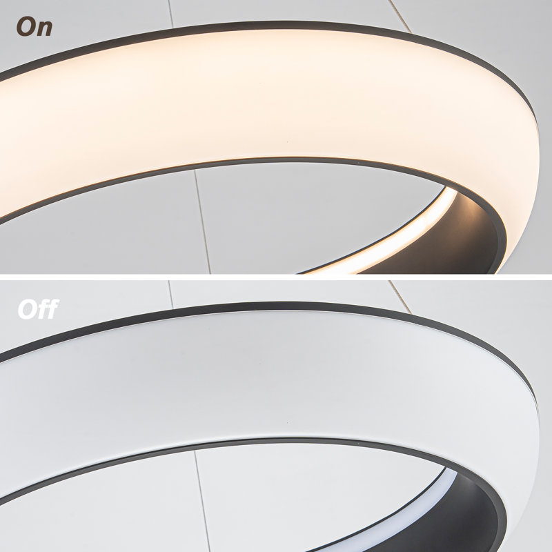 Dimmable Circle Ring LED Chandelier