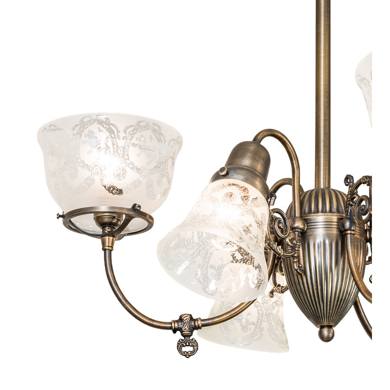 Lustre classique 6 lumières à abat-jour Ameela