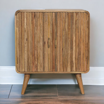 Felippe Solid Wood Rectangle Accent Cabinet