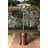 Fire Sense Patio Heater with Wheels 46,000 BTU Output Electronic Ignition System Propane Heater-aged chestnut-34192864