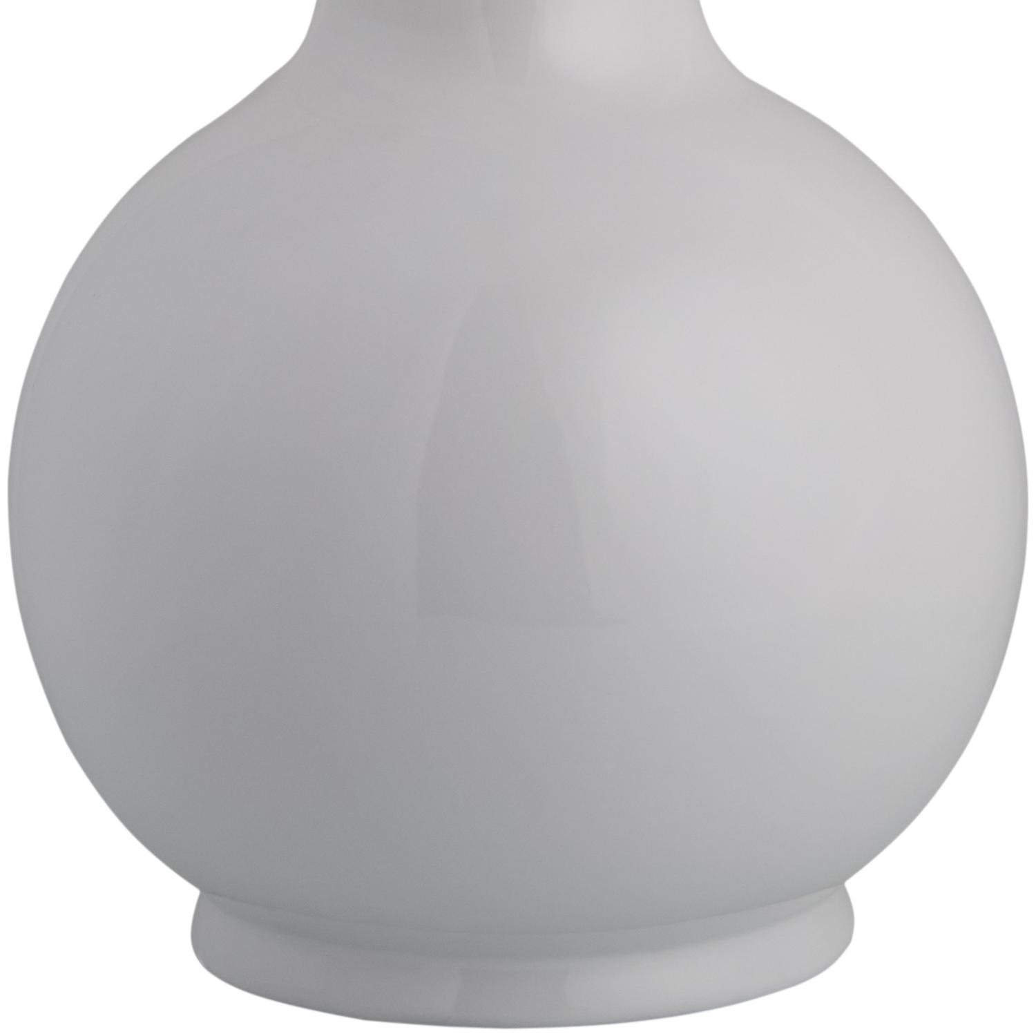 Canvey Ceramic Lamp, White, Beige, 22"H x 15"W x 15"D