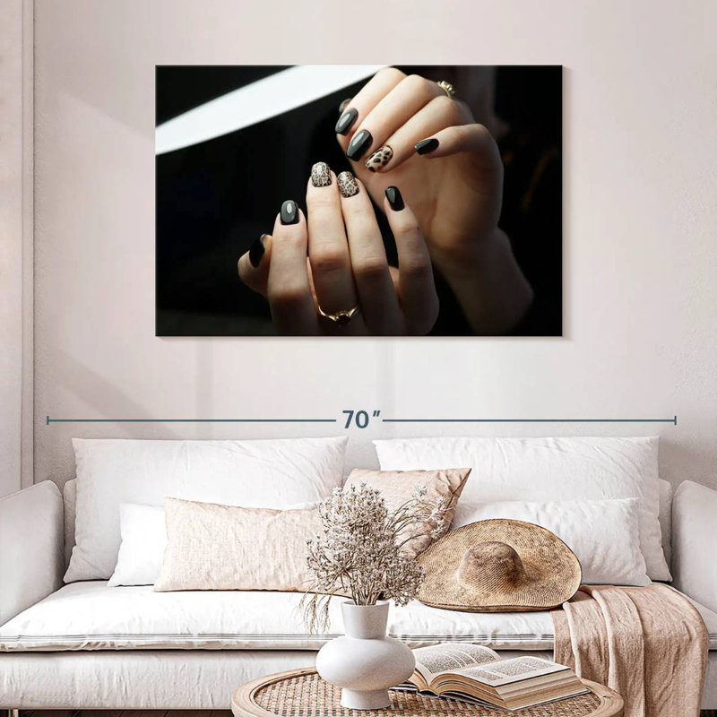 Shuttleworth Animal Print Nails, 30" H x 45" W