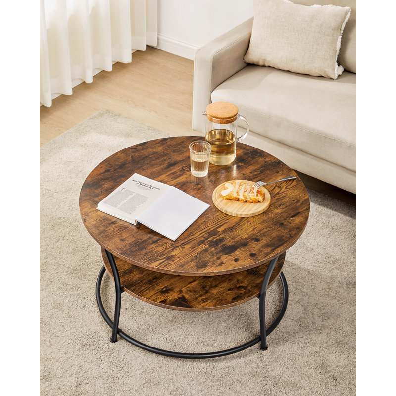 Adebayo Coffee Table with Storage, Rustic Brown