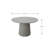 Elementi Home Rio 48" Round Space Grey Concrete Dining Table for Indoor and Outdoor Use