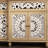 Vintage-Inspired Sideboard With Carved Floral Panels And Matching Wall Art, MDF & Wood Veneer, 3 Drawers And 4 Doors
