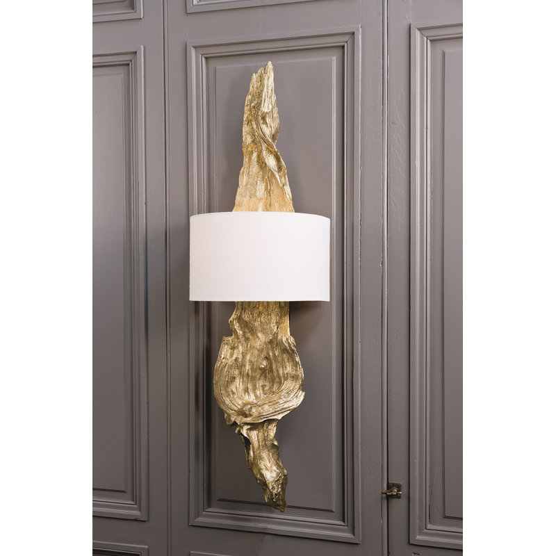 Driftwood Sconce, Antique Gold Leaf
