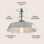Plafonnier semi-encastré 1 lumière 14 po-1016269599
