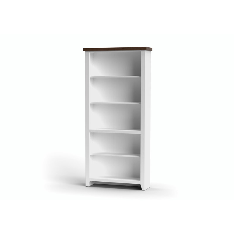 Columbia Bookcase, (5 Shelves) 72"H x 32"W x 10"D, White
