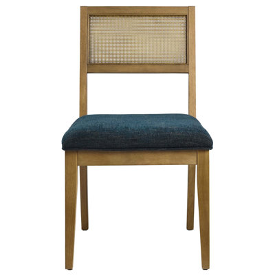 Nimba Faux Rattan Fabric Dining Chairsset Of 2