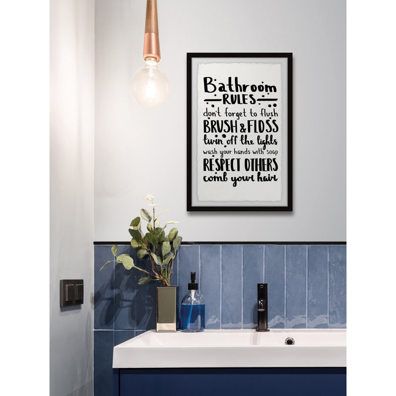 Respect Rules - Single Picture Frame Print, 45cm H x 38cm W x 3.81cm D