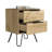 Augusta 2 Nightstand End Table Side Table Four Legs Two Drawers Light Oak-1831729367