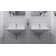 Starck 3 Ceramic Rectangular Bathroom Sink with Overflow