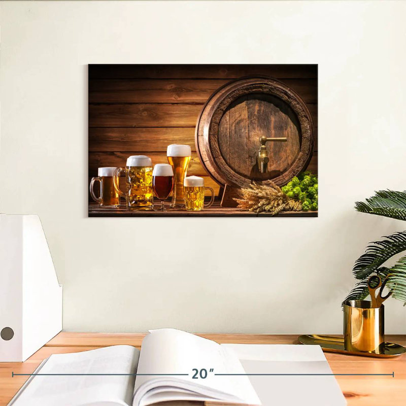 Yarlin Beer Barrel, 8" H x 12" W
