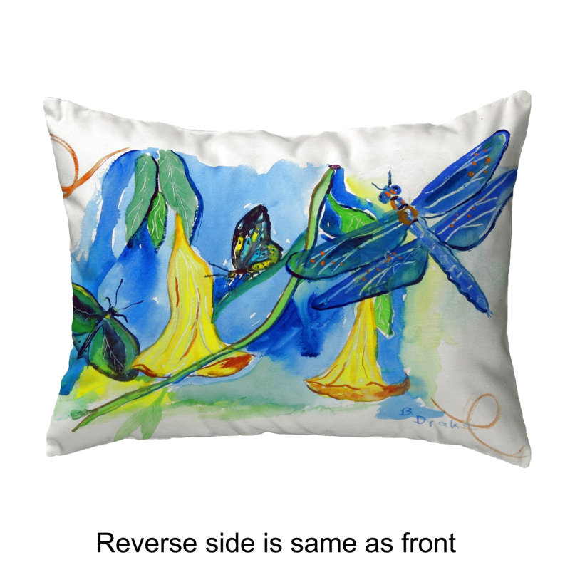  Housse et insert de coussin rectangulaire Bells and Dragonfly