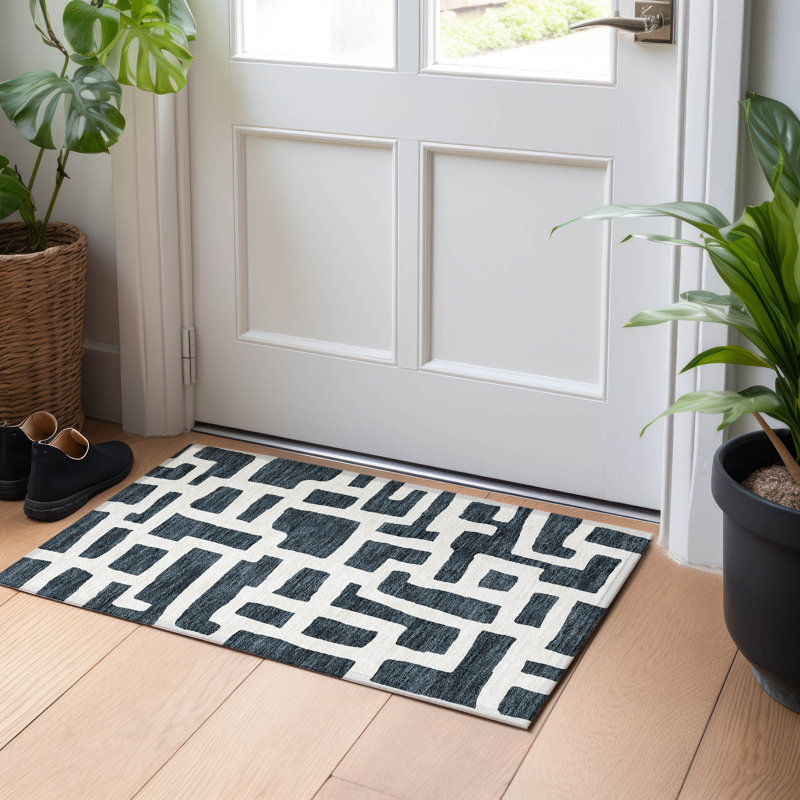 Tapis intérieur / extérieur Maliana, Rectangle 1 pi 8 po x 2 pi 6 po