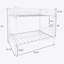 -Over- Bunk Bed With Metal Frame And Ladderspace-Saving Design,