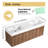 Beckby 60'' Wall-Mounted Double Bathroom Vanity With Resin Vanity Top-2093210206-2093210205-2111604888