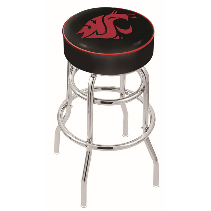 NCAA Swivel Bar & Counter Stool, Counter Stool (25" Seat Height), Washington State