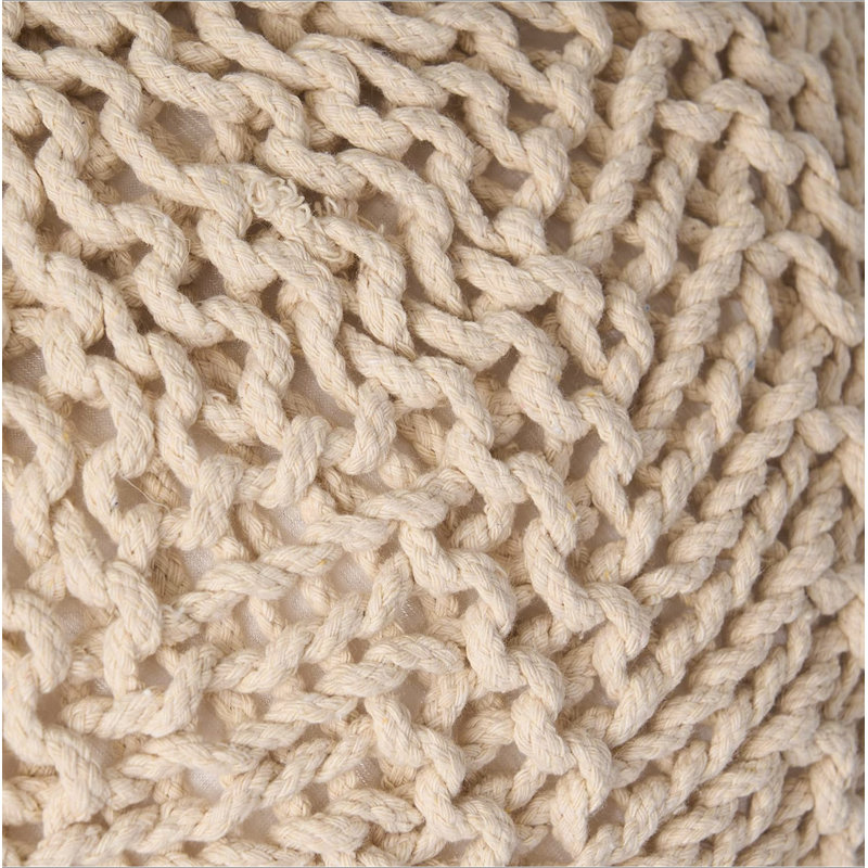 POUF HASEL, Ivory Cotton