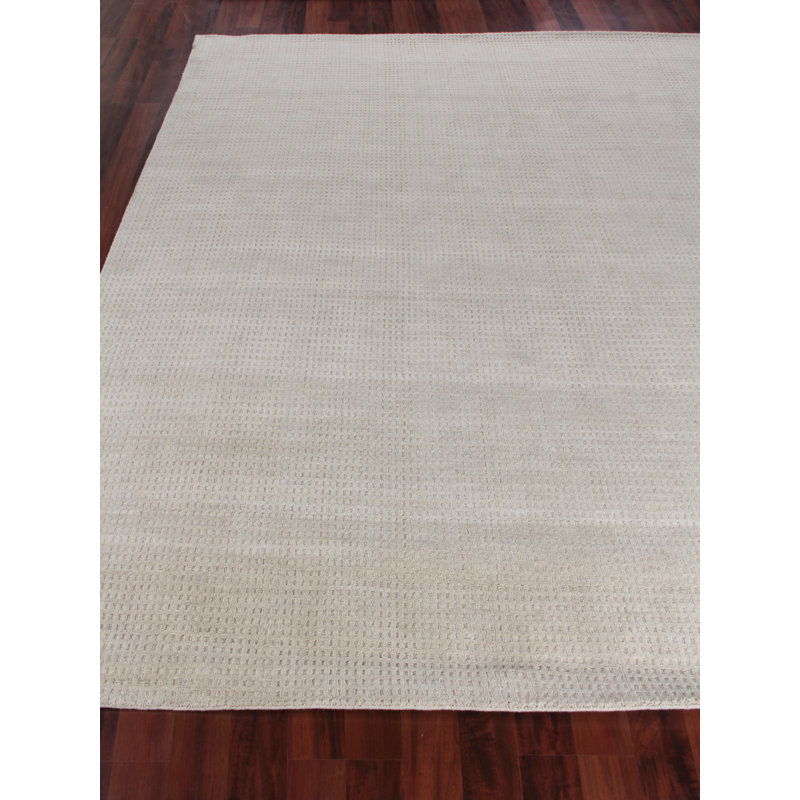 New Zealand Wool Geometric Area Rug, Rectangle 6' x 9'